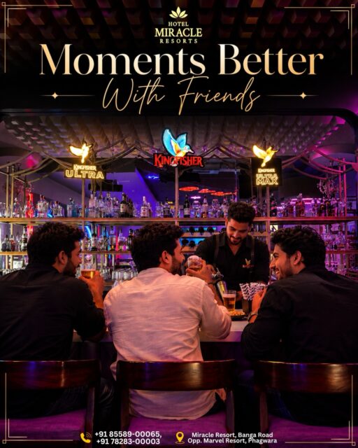 Nothing beats a fun-filled friends' get-together at Hotel Miracle! Laughter, memories, and amazing moments spent together make for an unforgettable experience. Can’t wait for the next adventure! 🥳✨ 

Visit us :- 📍Hotel Miracle Resorts, Opp. Marvel Resort, Banga Road,
(Phagwara)

Contact For Reservations :- 85589-00065, 78283-00003

#FriendshipGoals #HotelMiracle #GoodTimes #MemorableMoments #SquadGoals