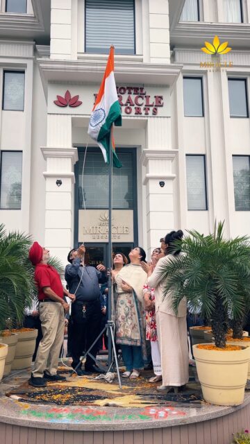 🇮🇳 Celebrating the Spirit of Independence! 🇮🇳✨

A proud and memorable Independence Day celebration at Hotel Miracle Resort filled with patriotism, togetherness and beautiful moments. ❤️🤍💚

Let’s honour the spirit of our nation and celebrate the freedom that unites us all. 🇮🇳

🏨 Hotel Miracle Resort
🌟 Where Every Celebration Becomes Memorable

#HotelMiracleResort #IndependenceDay #IndependenceDayCelebration #15August #ProudIndian #Freedom #Patriotism #Celebration #HotelAndBanquet #MiracleResort #Jalandhar #Punjab #HappyIndependenceDay 🇮🇳